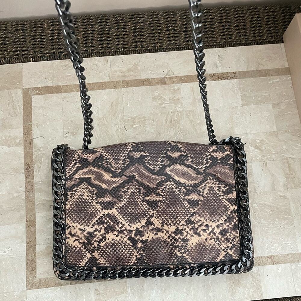 Aldo Greenwald  snakeskin print crossbody bag.
